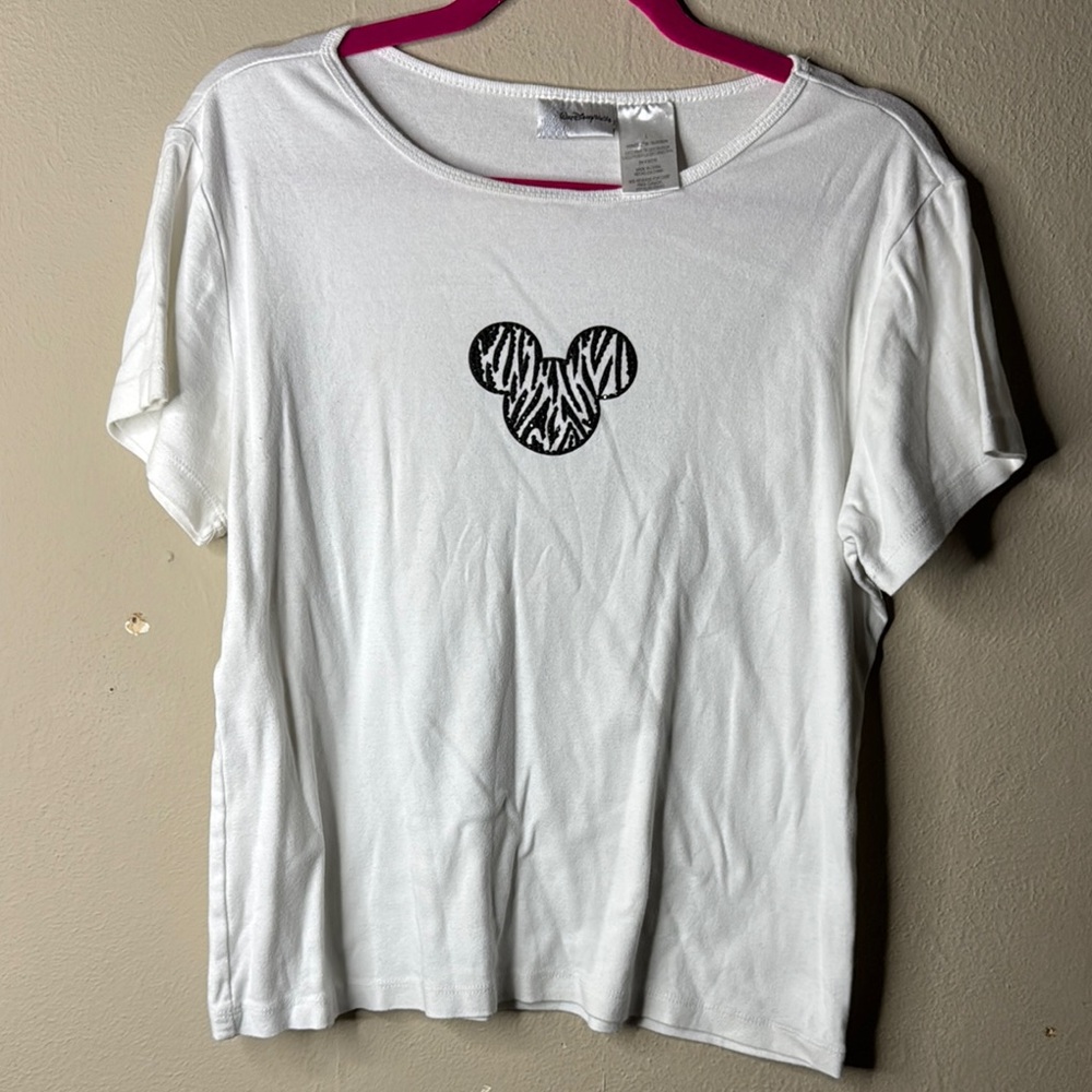Zebra Disney Mickey Y2K shirt ladies fit large